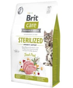 Brit Care Tahılsız Domuz Bağışıklık Destekleyici Kedi Maması, sağlıklı bağışıklık sistemi için ideal.
