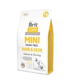Brit Care Mini Hair&Skin Somonlu ve Ringa Balıklı Tahılsız Köpek Maması 2kg