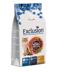 Exclusion Monoprotein Sığır Etli ve Narlı Düşük Tahıllı Kısırlaştırılmış Kedi Maması 1,5kg